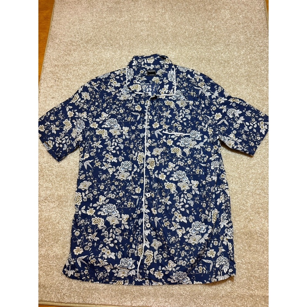 Todd Snyder Shirt Mens Large Floral Camp Collar Liberty Button Up